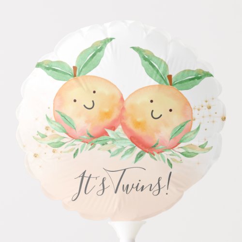 Sweet Little Peaches It Twins Balloon