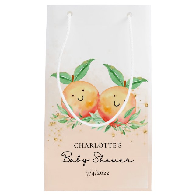 Sweet Little Peaches Small Gift Bag (Front)