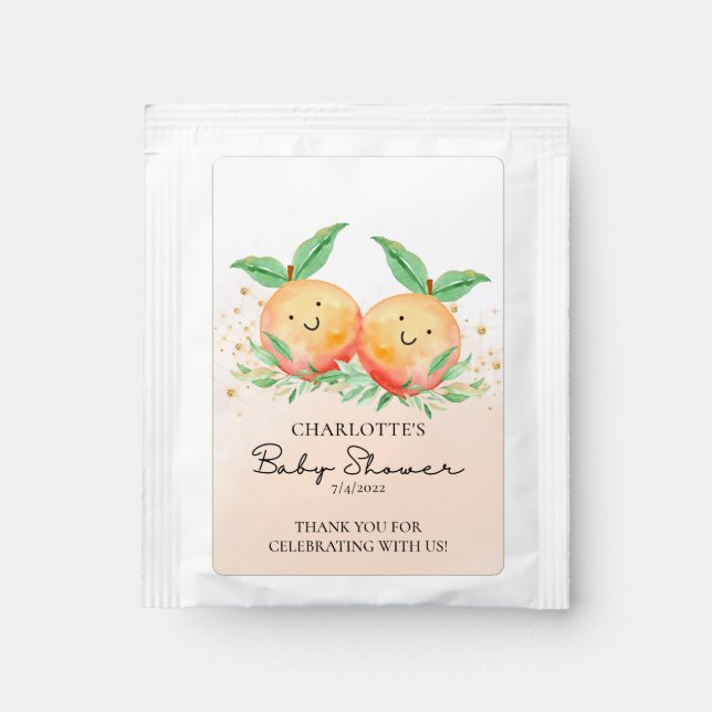 Sweet Little Peaches Tea Bag Drink Mix (Front)