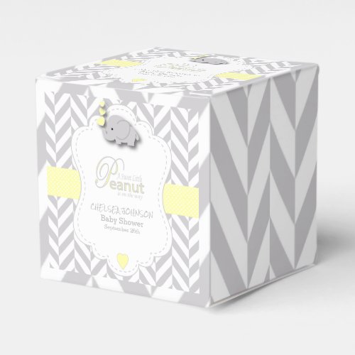 Sweet Little Peanut  Elephant Baby Shower Favor Boxes