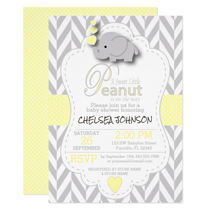 little peanut baby shower invitations