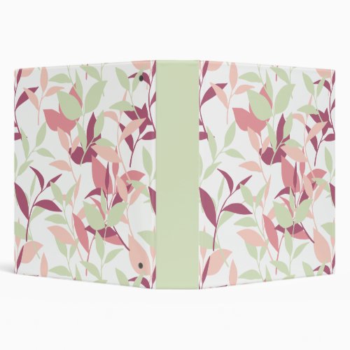 Sweet Little Pink Spring Garden Design 3 Ring Binder