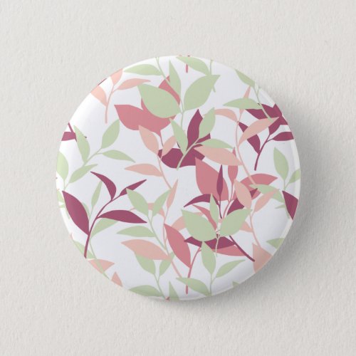 Sweet Little Pink Spring Garden Design Button