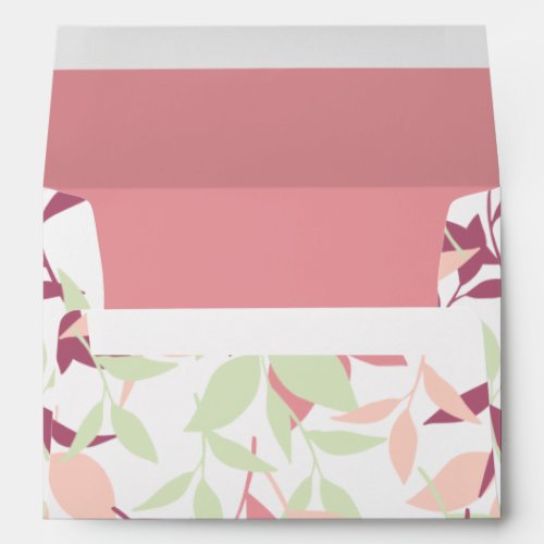 Sweet Little Pink Spring Garden Design Envelope