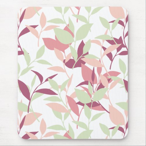 Sweet Little Pink Spring Garden Design Mouse Pad