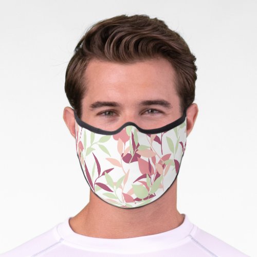 Sweet Little Pink Spring Garden Design Premium Face Mask