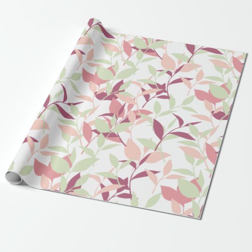 Sweet Little Pink Spring Garden Design Wrapping Paper