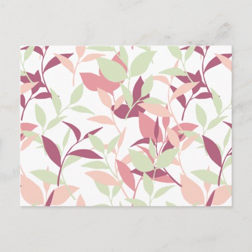 Sweet Little Pink Spring Garden Postcard