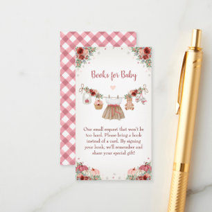 Sweet Little Pumpkin Autumn Baby Shower  Enclosure Card