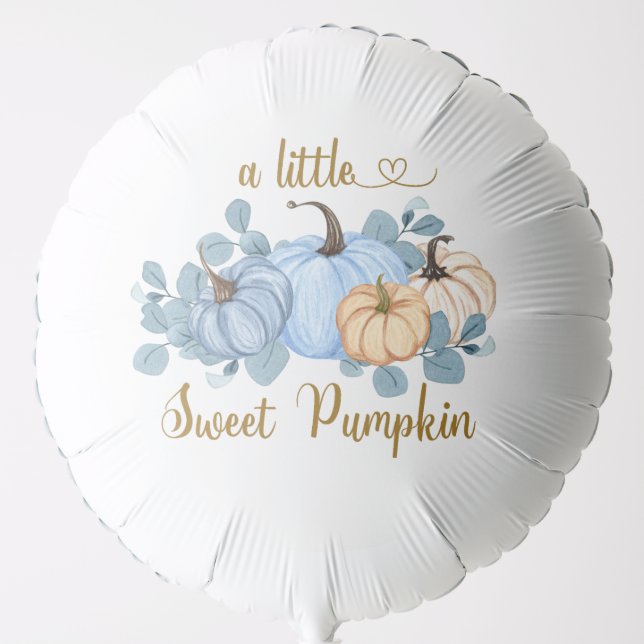 Sweet little pumpkin baby shower balloon (Front)