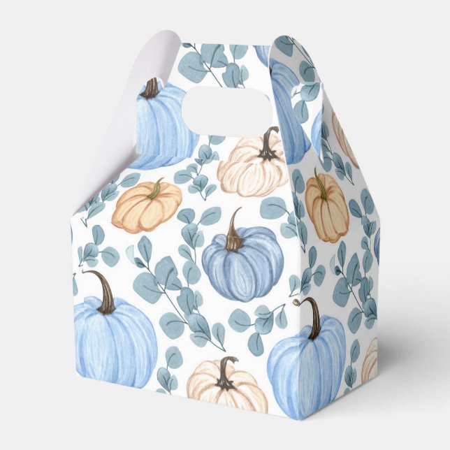 Sweet little pumpkin baby shower favor boxes (Front Side)