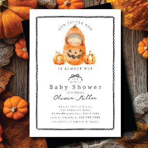 Sweet Little Pumpkin Baby Shower Invitation