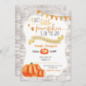 Sweet Little Pumpkin Baby Shower Invitation (Front/Back)