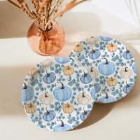 Sweet Little Pumpkin Blue Autumn Baby Shower