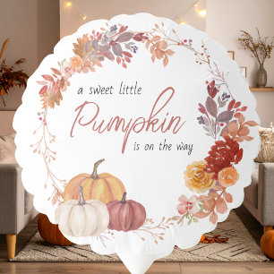Sweet Little Pumpkin Boho Fall Baby Shower Balloon