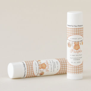 Sweet Little Pumpkin Fall baby shower Lip Balm