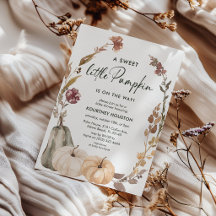 Sweet Little Pumpkin Fall Pumpkin Baby Shower