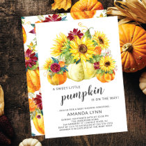 Sweet Little Pumpkin Neutral Baby Shower Invitation