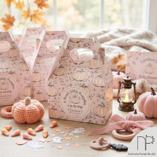 Sweet Little Pumpkin Pink Favor Box