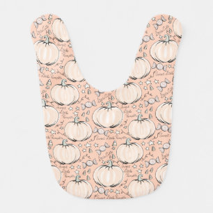Sweet Little Pumpkin, Stars & Candy Halloween Baby Bib