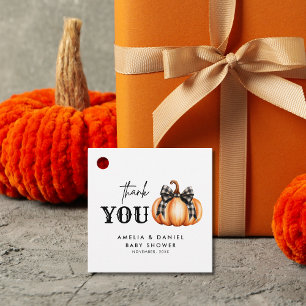 Sweet Little Pumpkin Thank You Fall Baby Shower Favor Tags