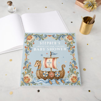 Sweet Little Viking Baby Shower Guest Book