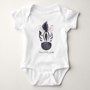 Sweet little zebra animal kids t-shirt baby bodysuit