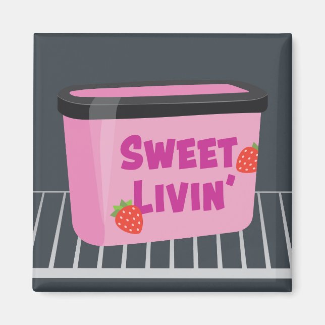 Sweet Livin' Ice Cream Magnet (Front)