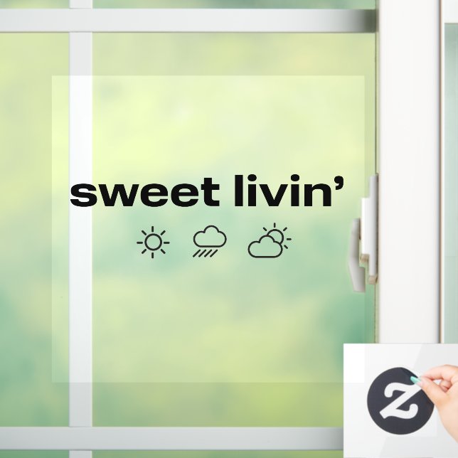 Sweet Livin' Window Cling (Home)