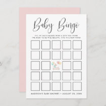 Sweet Llama Baby Shower Bingo Card
