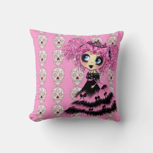 Sweet Lolita fashion accessory gifts personalised Throw Pillow