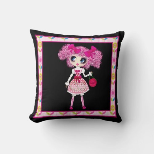 Sweet Lolita fashion accessory gifts personalised Throw Pillow