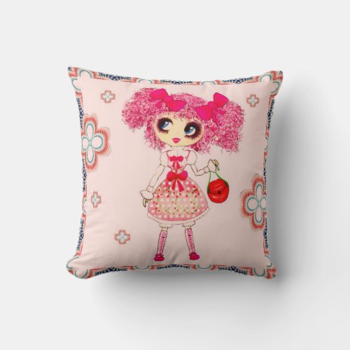 Sweet Lolita fashion accessory gifts personalised Throw Pillow