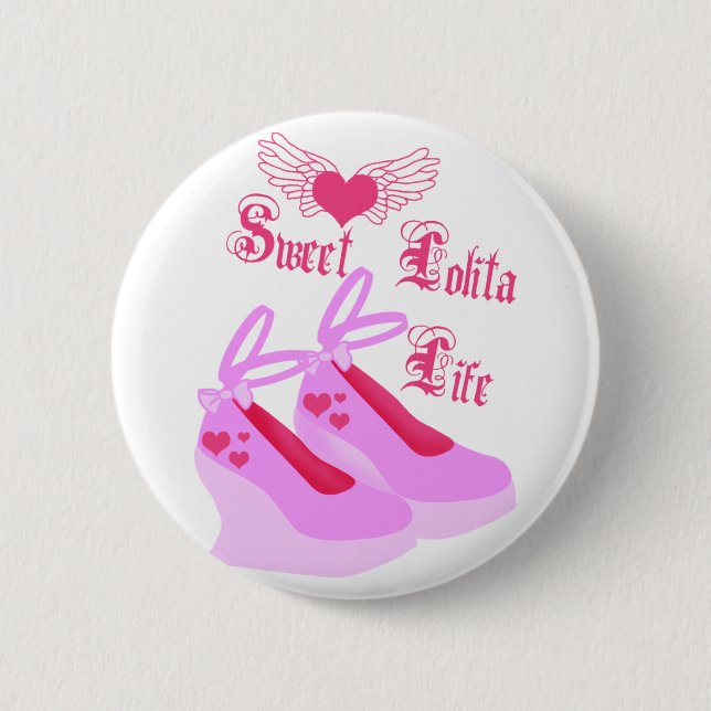 Sweet Lolita Life Pinback Button (Front)