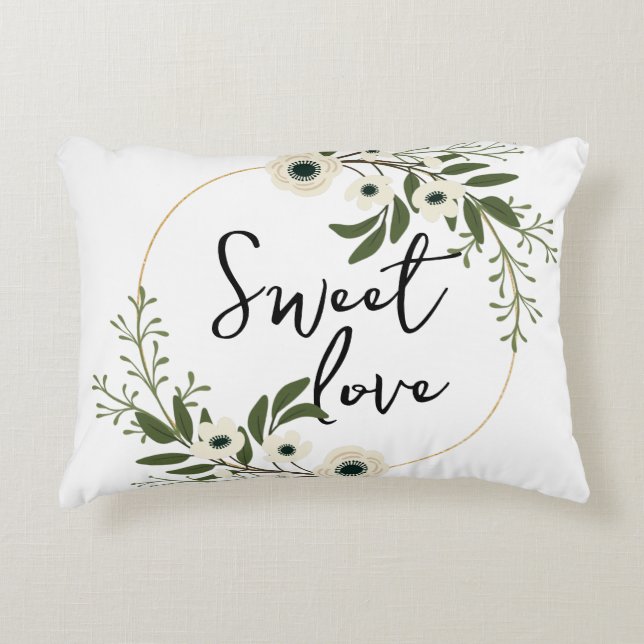 Sweet Love Accent Pillow (Front)