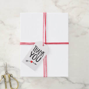 Sweet Love and Arrow Wedding Thank You Gift Tag