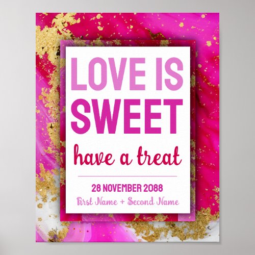 Sweet Love Bat Mitzvah Wedding Dessert Candy Bar
