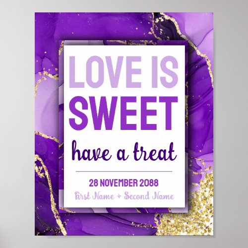 Sweet Love Bat Mitzvah Wedding Dessert Candy Bar