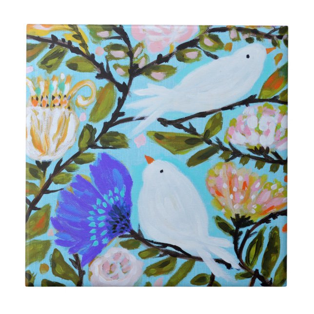 Sweet Love Birds II Tile (Front)