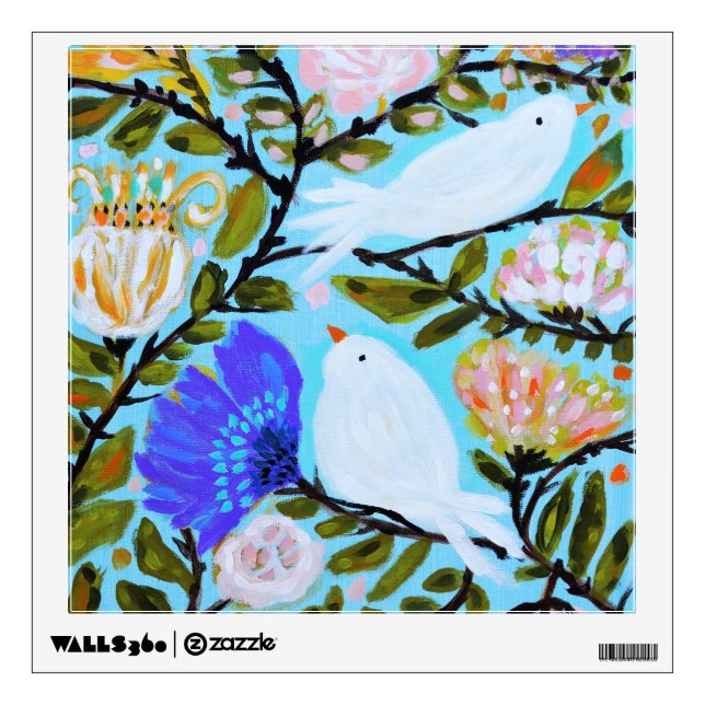 Sweet Love Birds II Wall Sticker (Front)