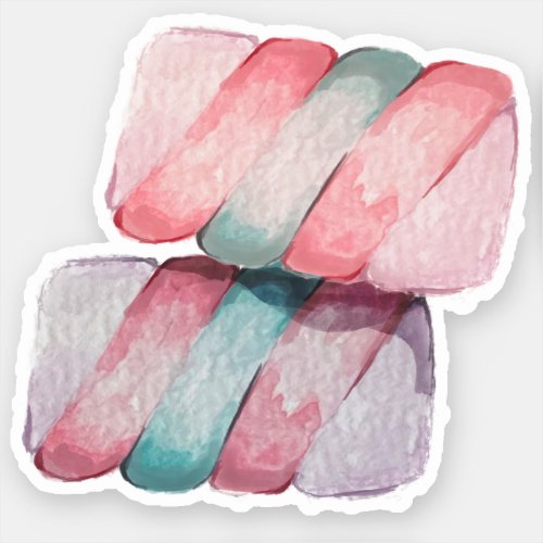 Sweet Love Candy Marshmallow Sticker