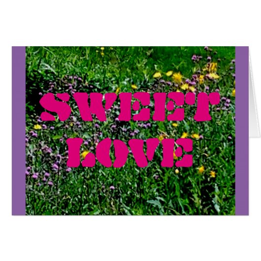 SWEET LOVE CARDS (Front Horizontal)