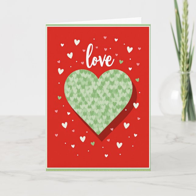 Sweet Love Hearts Card (Front)