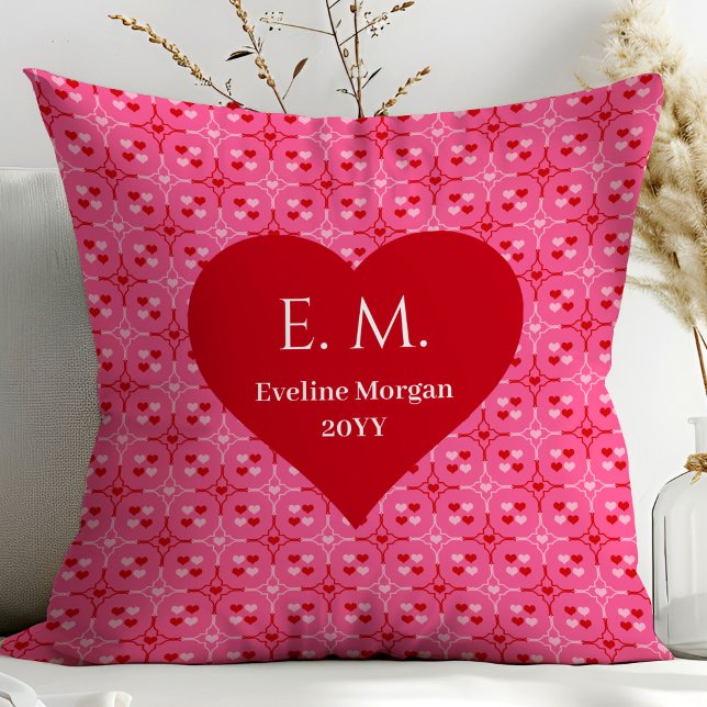 Sweet Love Hearts Personalized Gift for Husband  Throw Pillow (Sweet Love Hearts Personalized Gift for Husband Pillow)
