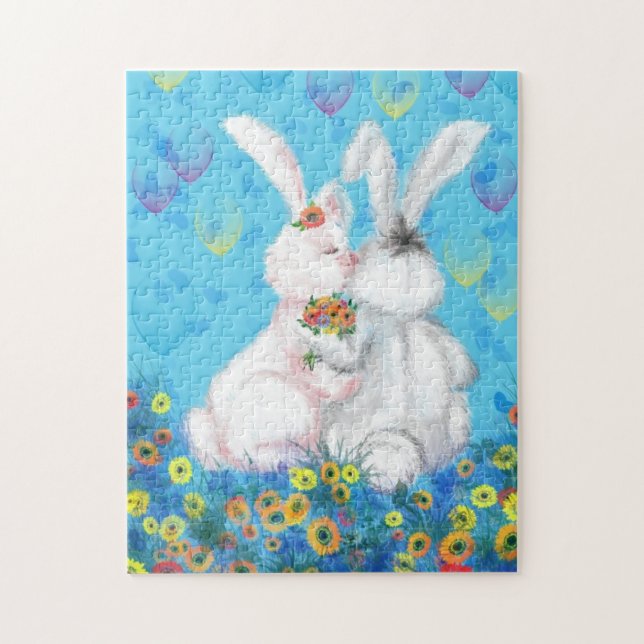 Sweet Love - Kiss - Hug - Jigsaw Puzzle (Vertical)