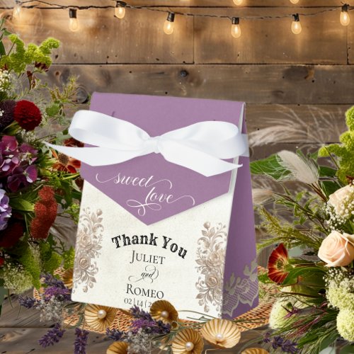 Sweet Love - Lavender Favor Boxes