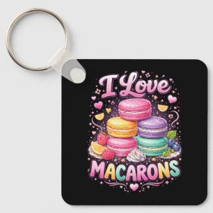 Sweet Love Macarons Keychain