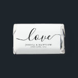 Sweet Love Modern Wedding or Engagement Party Hershey's Miniatures<br><div class="desc">Sweet Love Modern Wedding or Engagement Party design.</div>