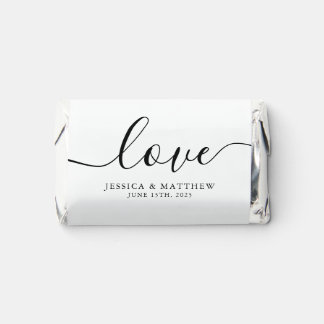 Sweet Love Modern Wedding or Engagement Party Hershey's Miniatures