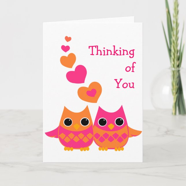 Sweet Love Owls Card (Front)